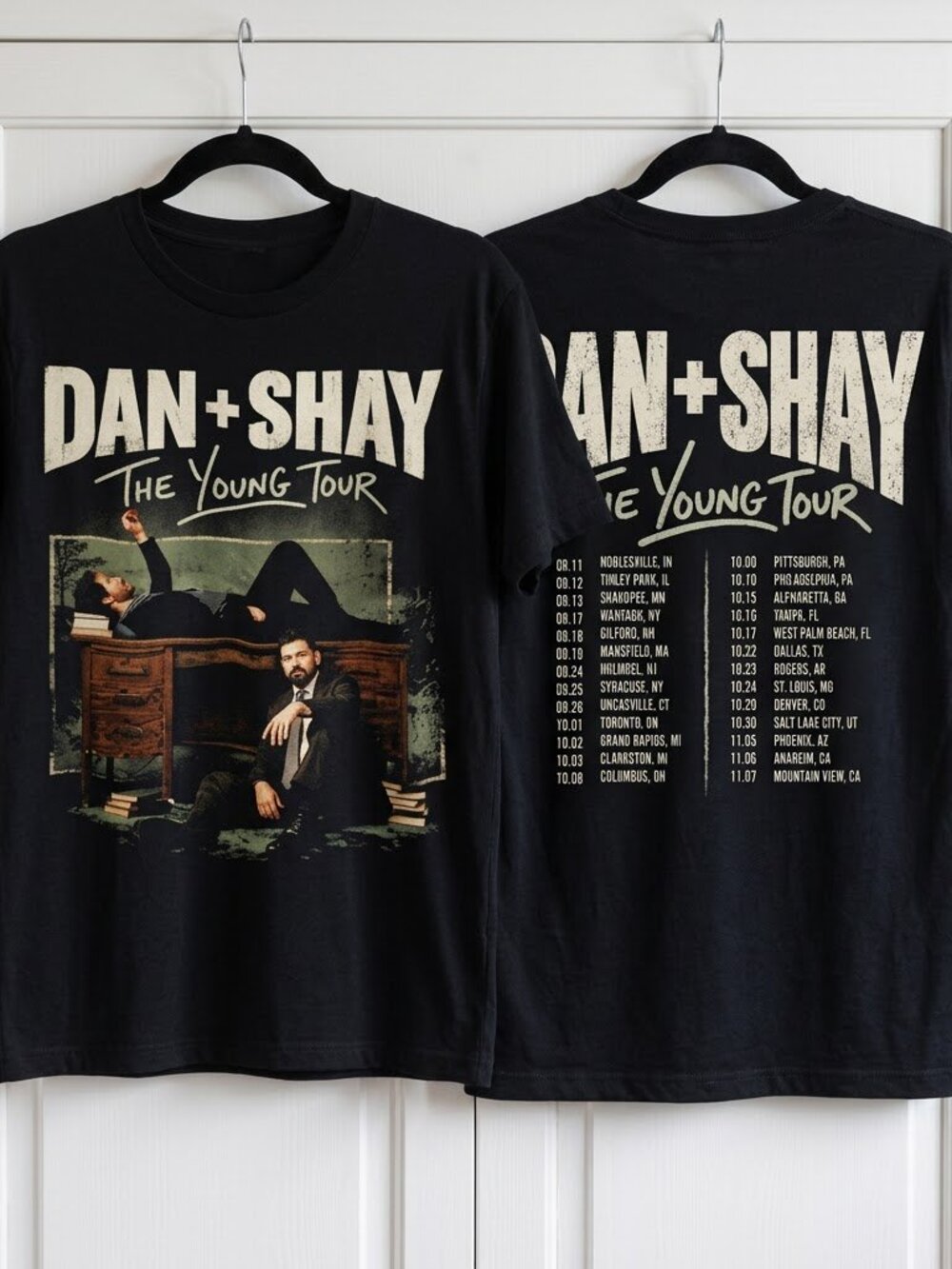 Unisex Dan + Shay Tour 2026 Shirt, The Young Tour T-Shirt, Dan and Shay Concert